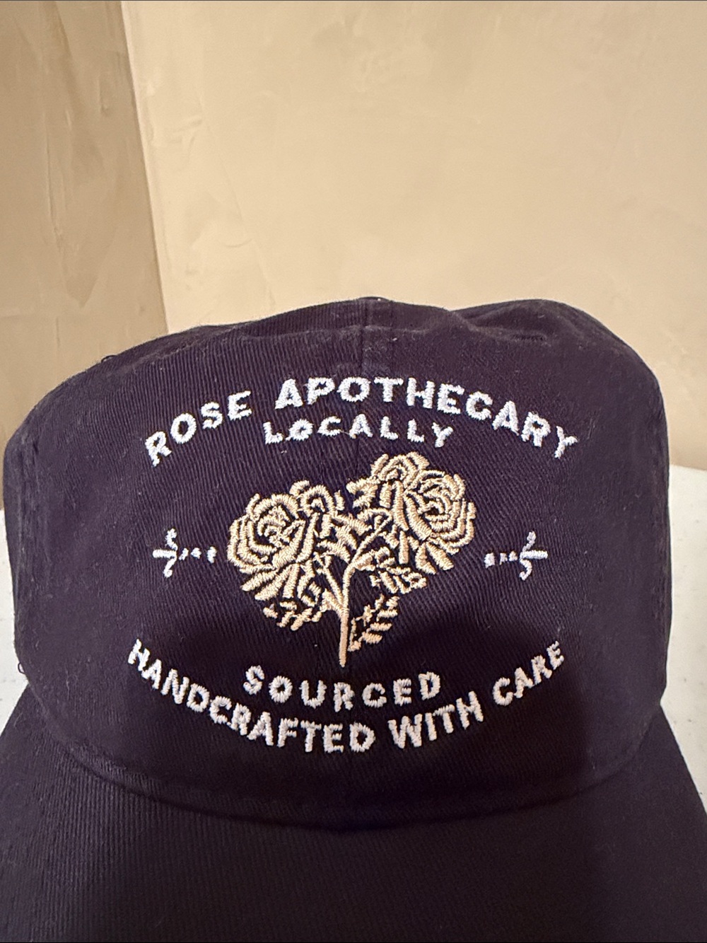 Black Embroidered Baseball Cap - Picture 4 of 4